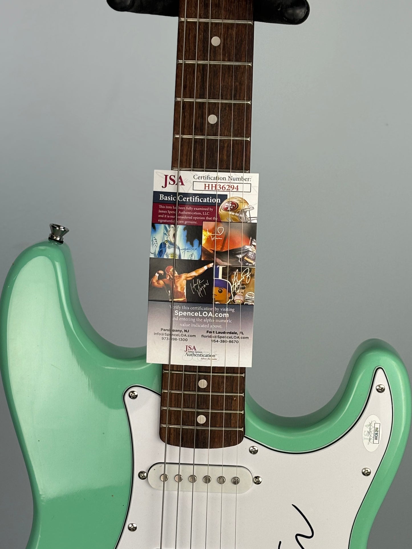 Huntington Kim Gordon From Sonic Youth Signed Guitar - COA Included