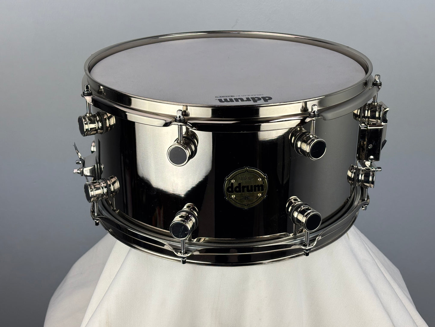 Brand new ddrum Vintone 7.5 x 14 Nickel Over Brass Snare drum