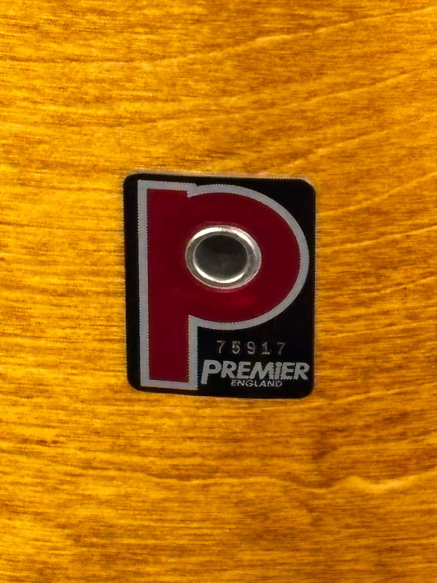 Premier Made in England 18.5 x 22" Honey Maple Bass Drum - Looks Great - Sounds Great!