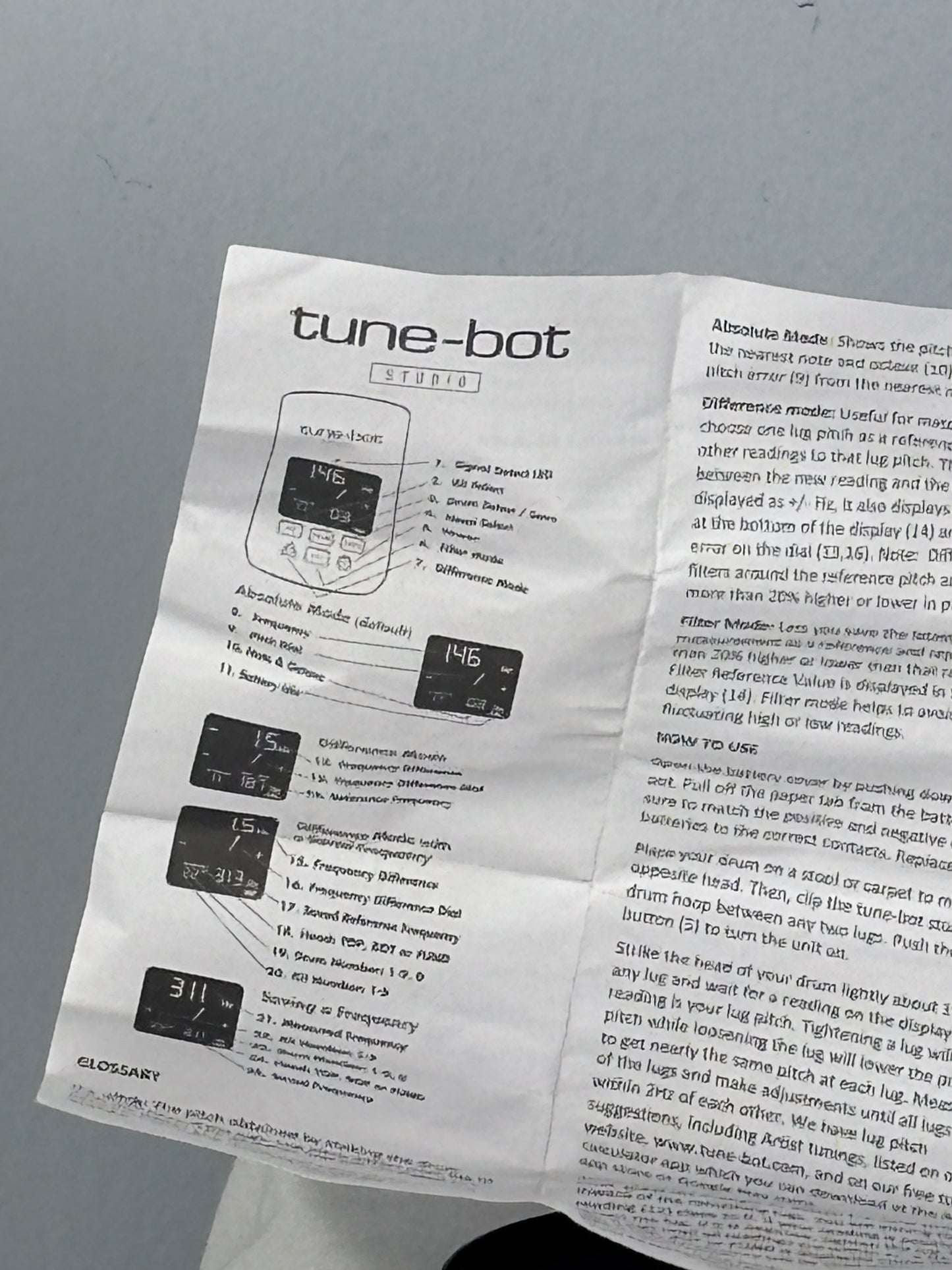 Overtone Labs Tune-Bot Studio Drum Tuner