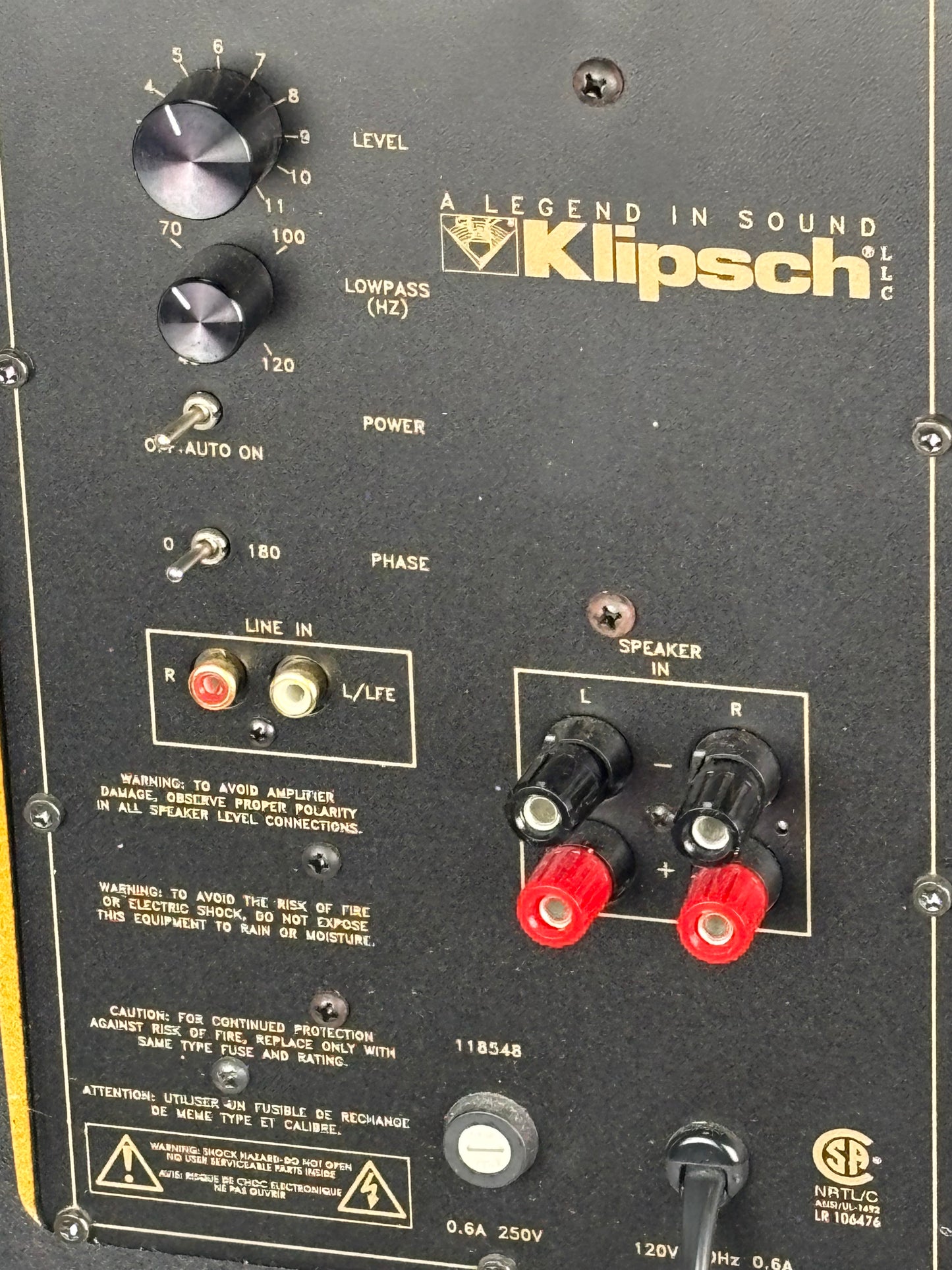 Klipsch KSW 10 Powered Sub-woofer in Great Condition