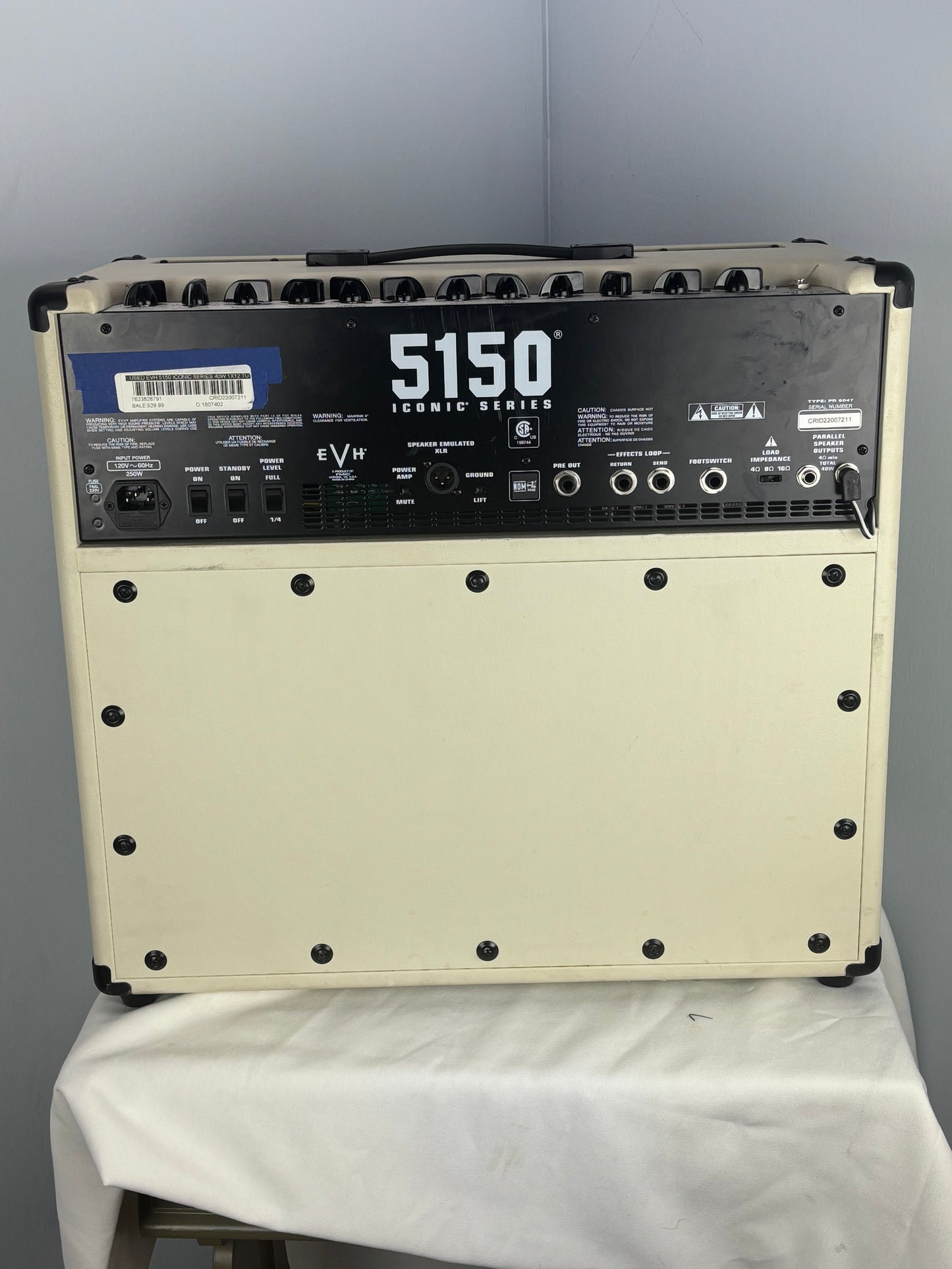 EVH 5150 Iconic Series 2-Channel 40-Watt 1x12" Guitar Combo - Ivory