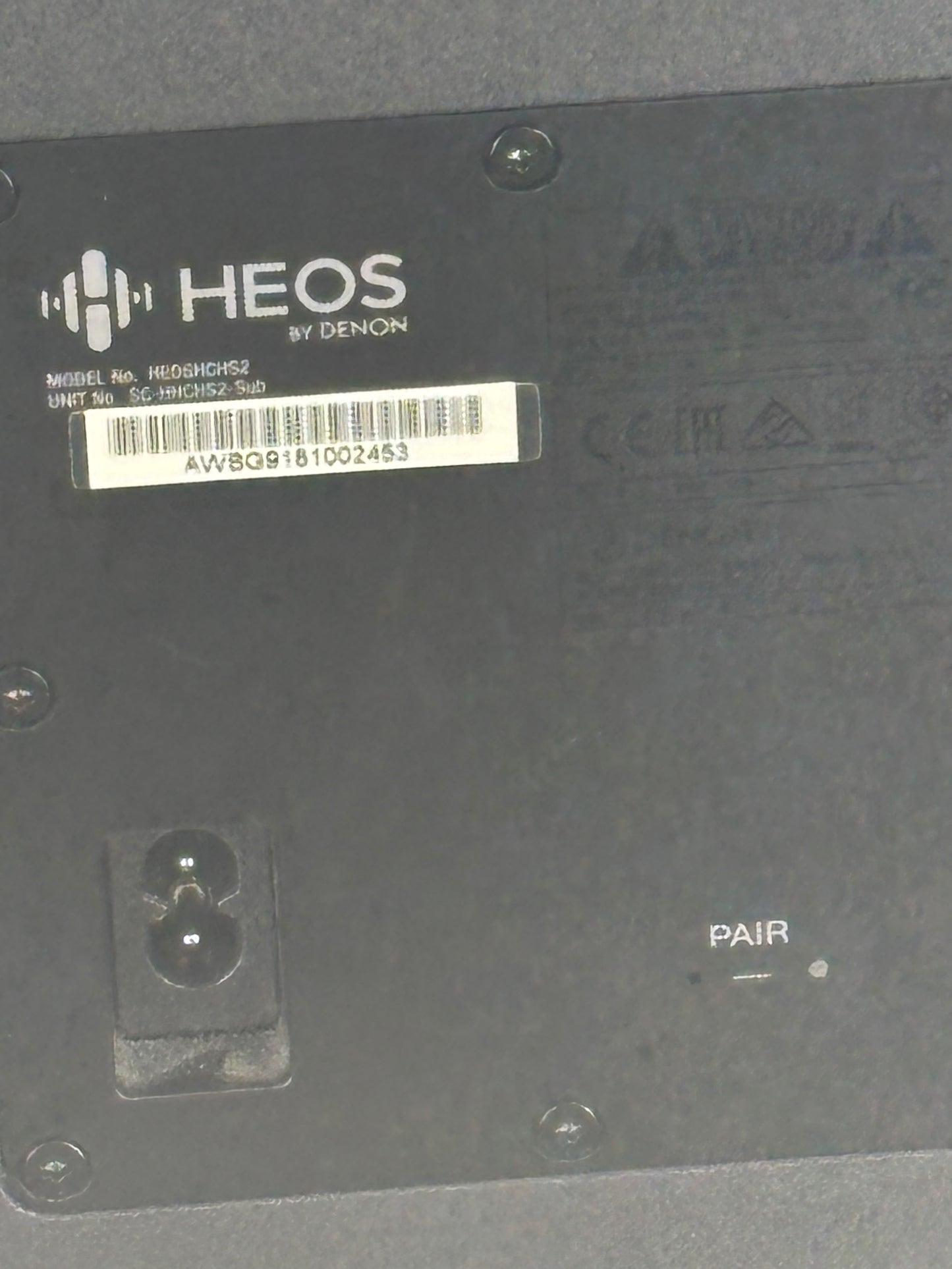 Heos HCHS Bar & Sub in Excellent Condition