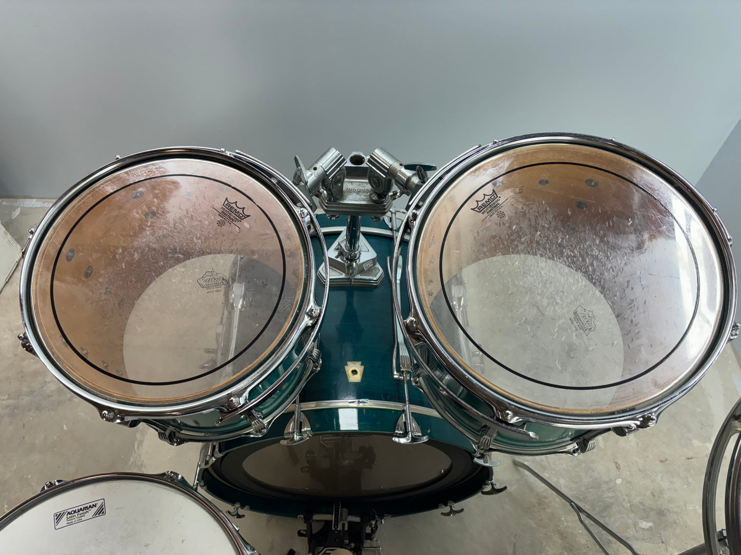 Ludwig Classic Maple Kit - Teal Swirl Color - Excellent Condition