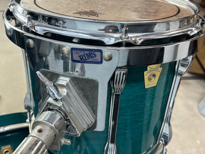 Ludwig Classic Maple Kit - Teal Swirl Color - Excellent Condition