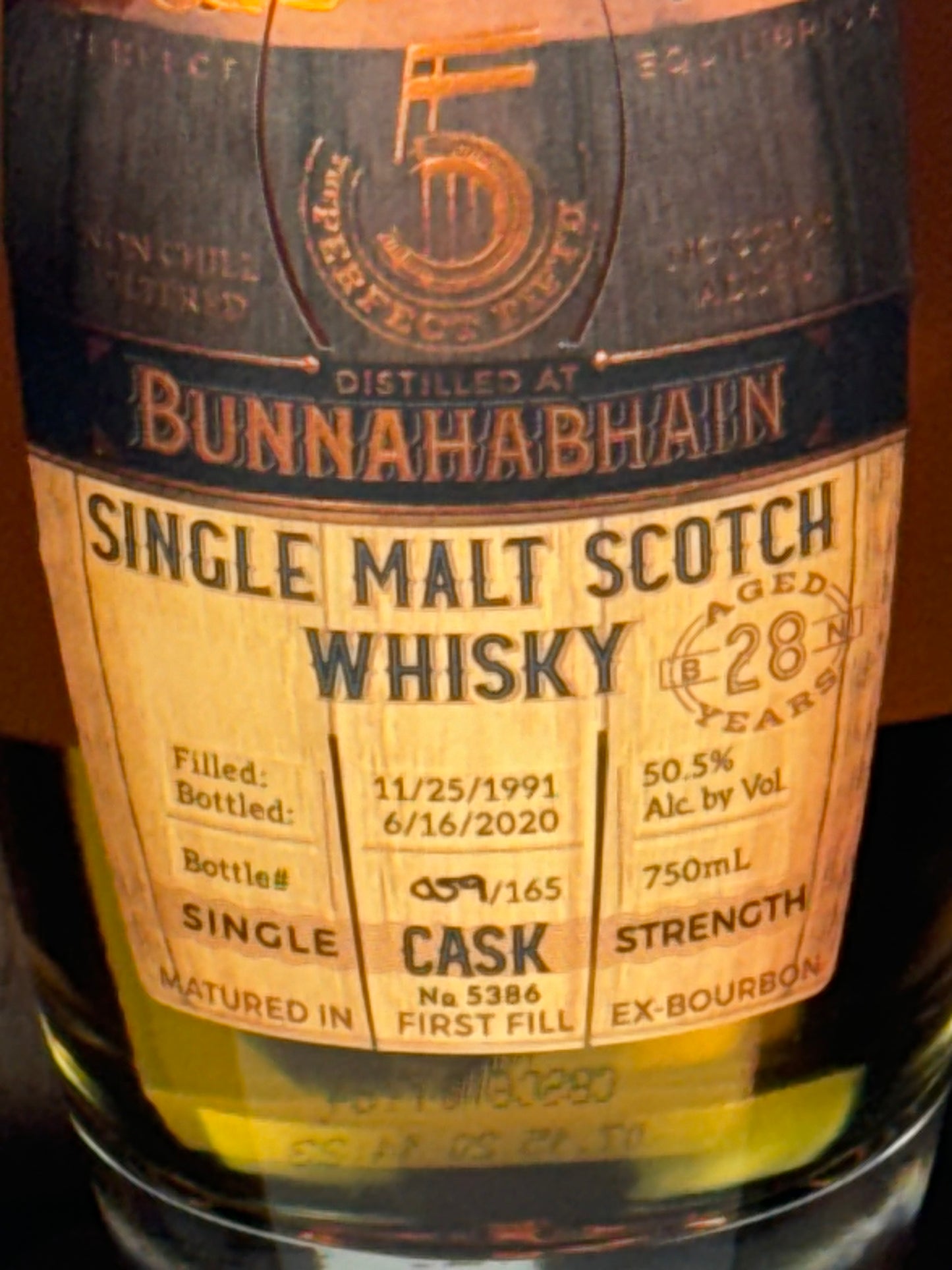 Bunnahabhain The Perfect 5th 28 YO Single Malt Scotch Whisky