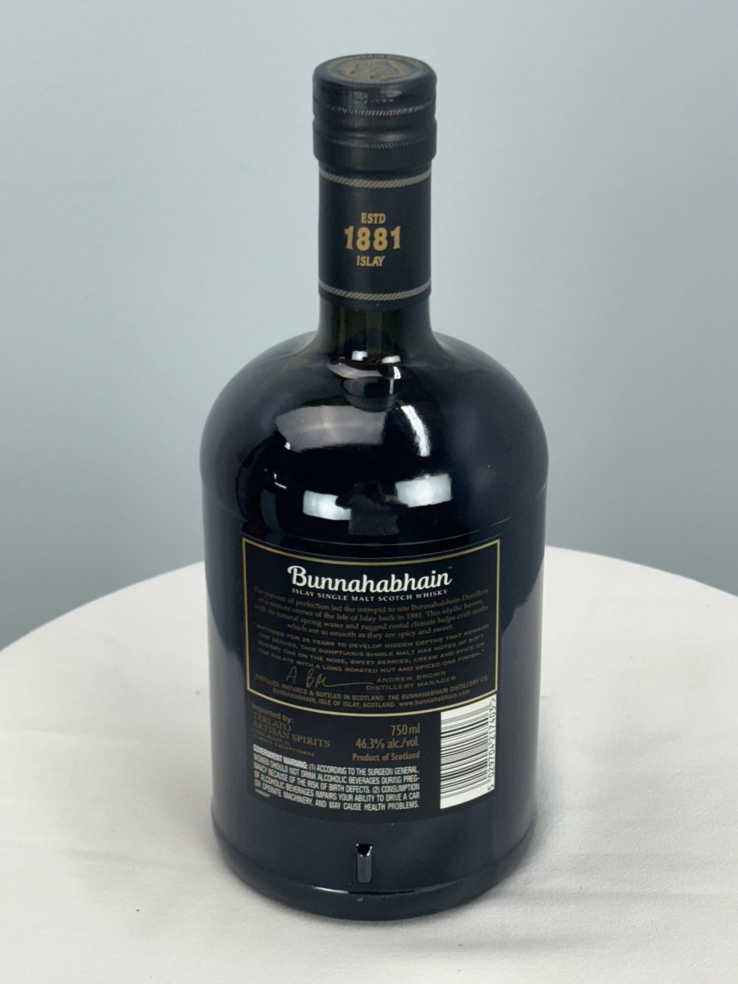 Bunnahabhain 25 Yr Islay Single Malt Scotch Whisky 92 Proof