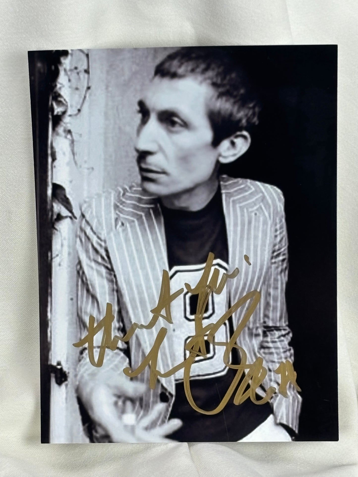 Charlie Watts Autographed Photo with COA