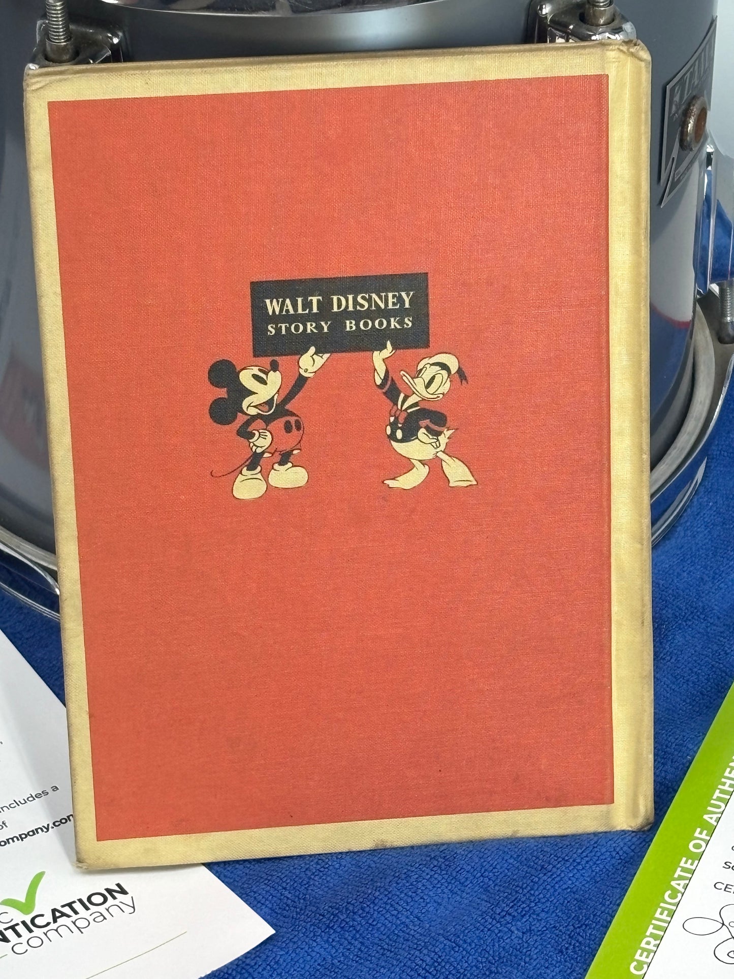 Mickey Never Fails Book - Autographed by Walt Disney with COA