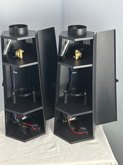 PAIR DMX512 150W HEXAGONAL FLAME THROWERS - Excellent Condition