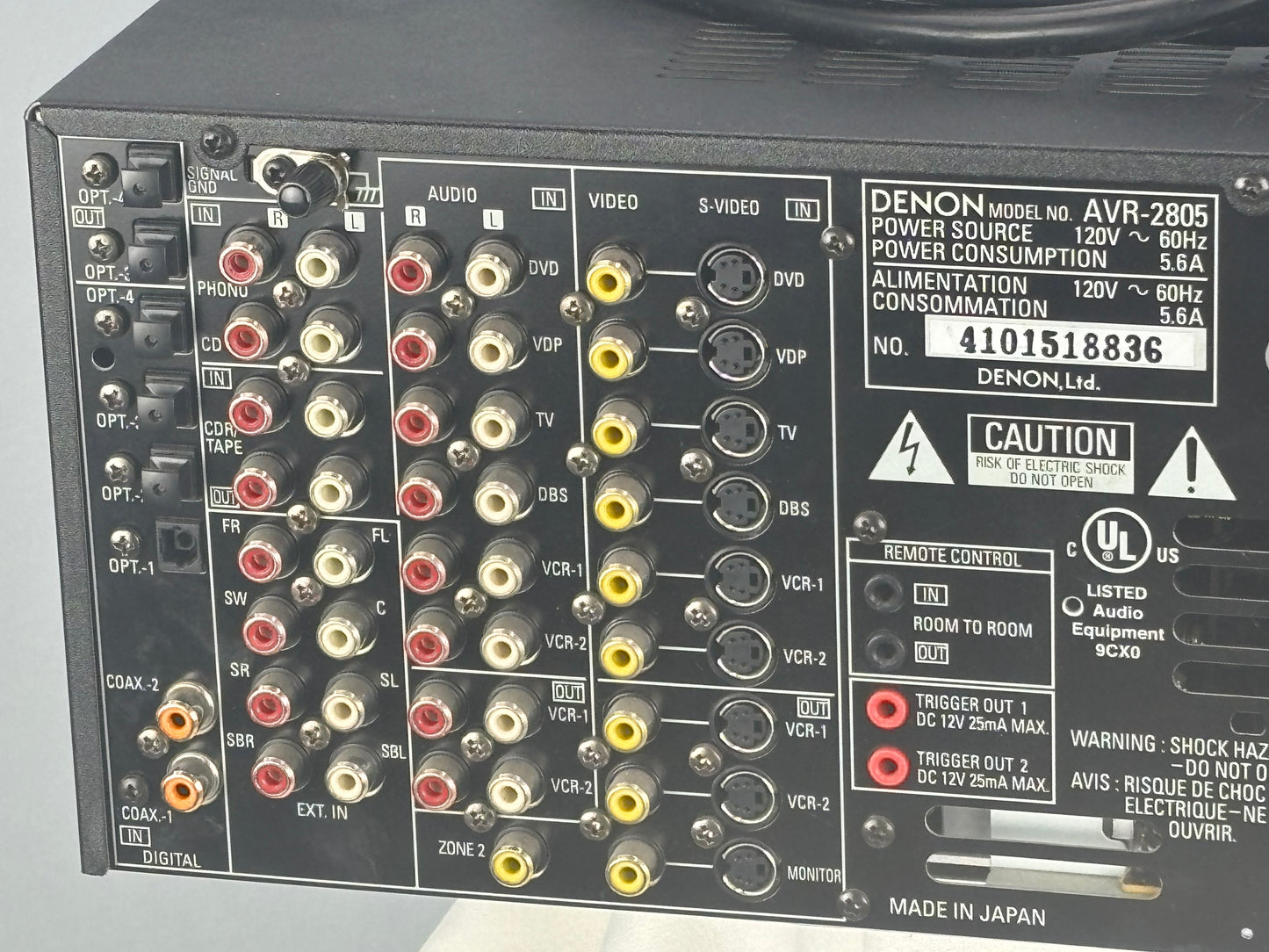 Denon AVR 2805 7.1 Channel A/V Surround Sound Receiver in Great Condition