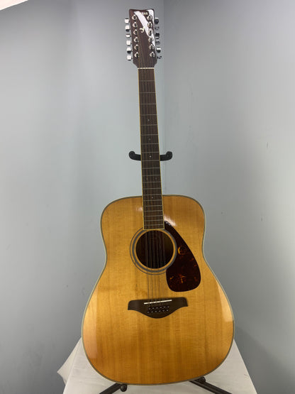 Yamaha FG720S-12 - 12-String Folk Acoustic Guitar in Natural - Very Good Condition