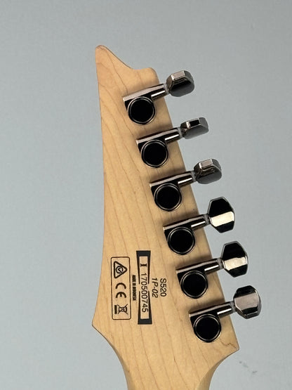 Ibanez S520-WK Standard with Mahogany Body, Rosewood Fretboard - Weathered Black