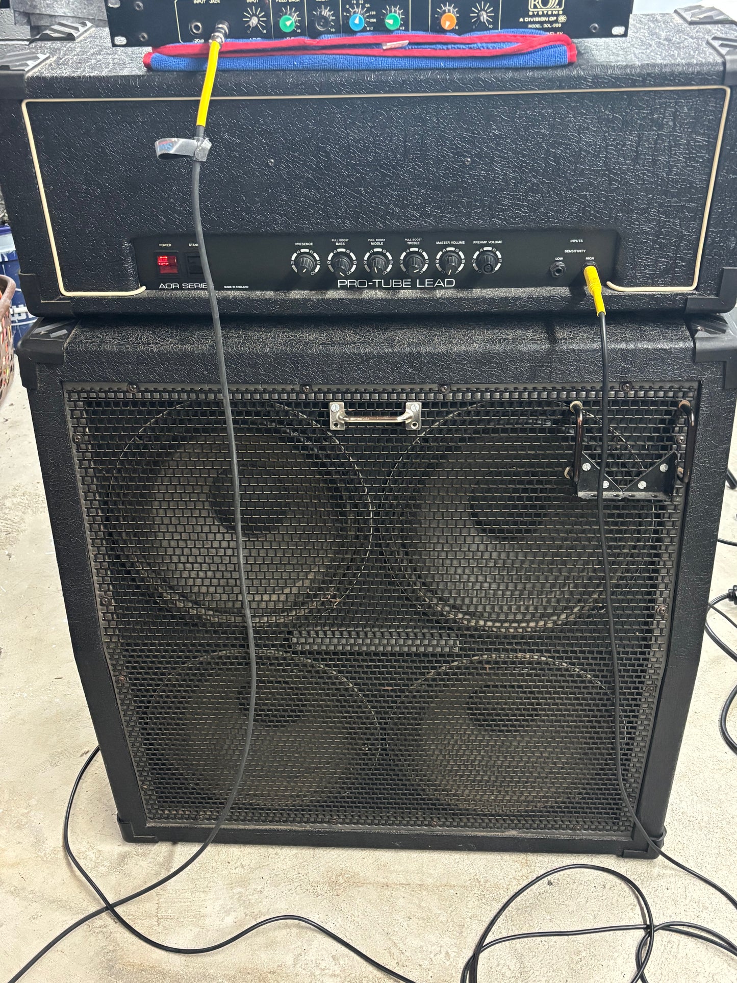 Laney AOR Series 50 Watt Pro-Tube Lead with 4 x 12 Cabinet in Excellent Condition