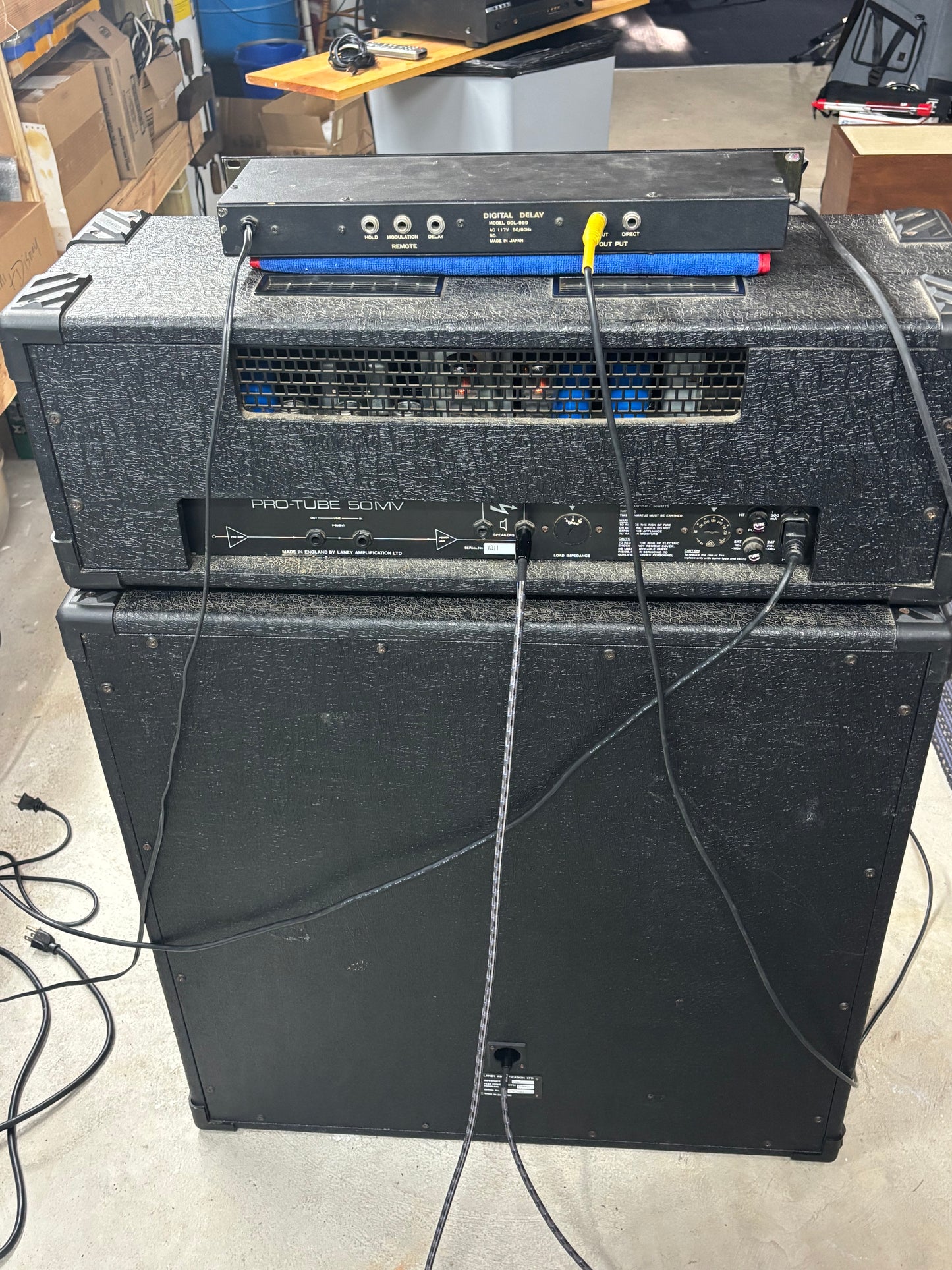 Laney AOR Series 50 Watt Pro-Tube Lead with 4 x 12 Cabinet in Excellent Condition