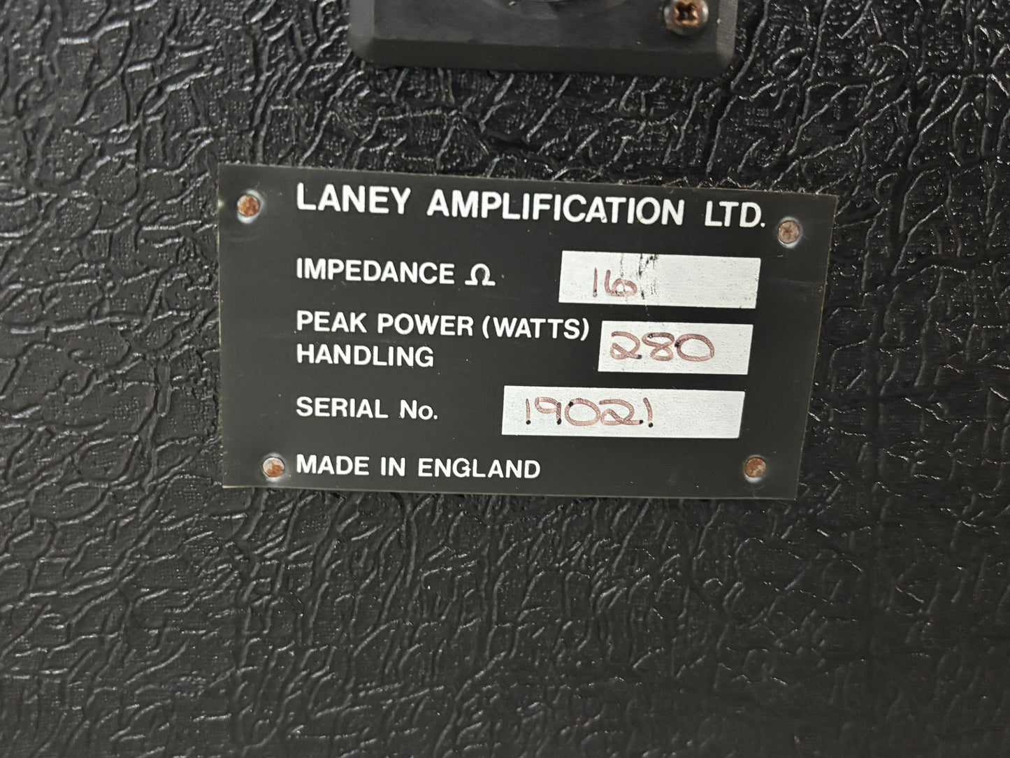Laney AOR Series 50 Watt Pro-Tube Lead with 4 x 12 Cabinet in Excellent Condition