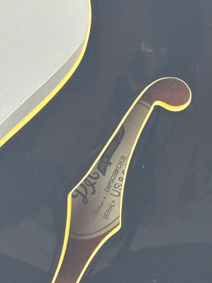 D’Angelico Premier USA DC Semi-Hollow – Black – Original Case – 2017