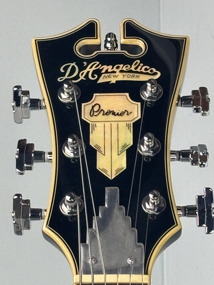 D’Angelico Premier USA DC Semi-Hollow – Black – Original Case – 2017