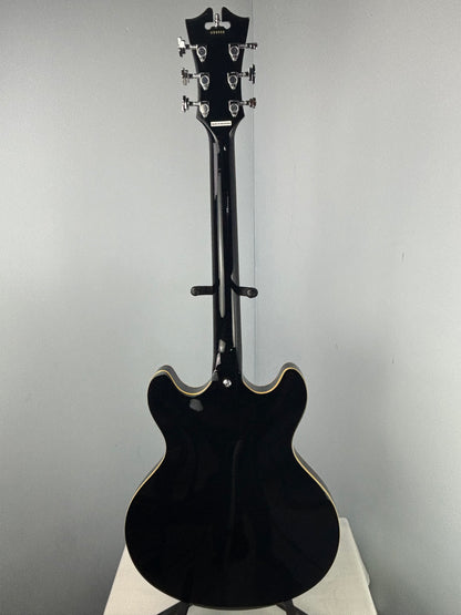 D’Angelico Premier USA DC Semi-Hollow – Black – Original Case – 2017