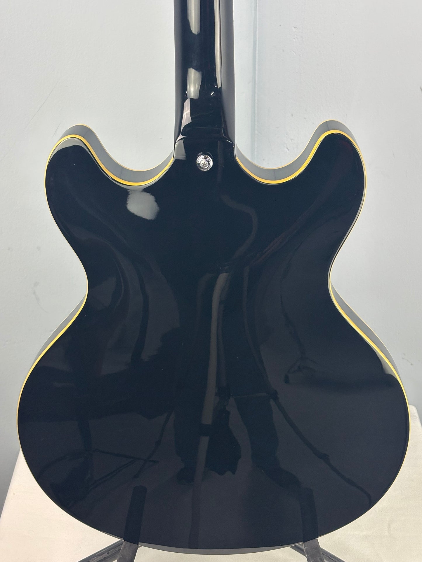 D’Angelico Premier USA DC Semi-Hollow – Black – Original Case – 2017