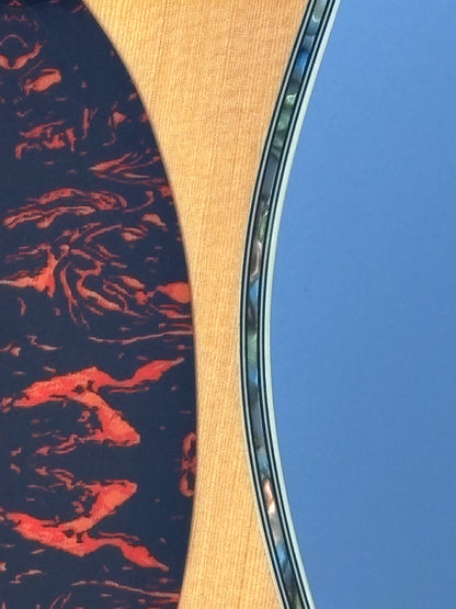 Sigma Dreadnought Acoustic-Electric Guitar – Abalone Inlay – Gloss Natural – Excellent