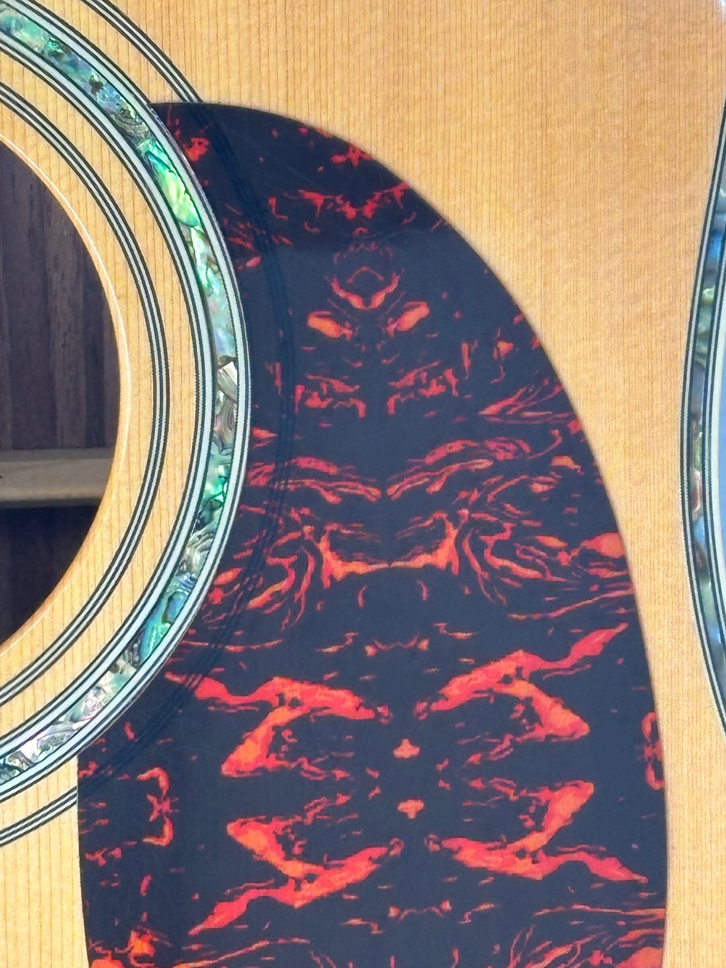 Sigma Dreadnought Acoustic-Electric Guitar – Abalone Inlay – Gloss Natural – Excellent