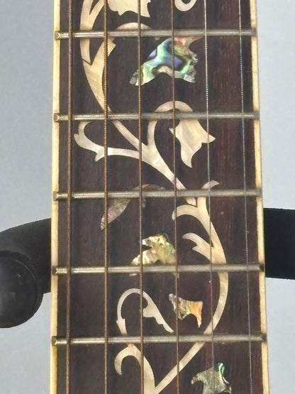 Sigma Dreadnought Acoustic-Electric Guitar – Abalone Inlay – Gloss Natural – Excellent