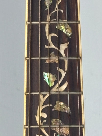 Sigma Dreadnought Acoustic-Electric Guitar – Abalone Inlay – Gloss Natural – Excellent