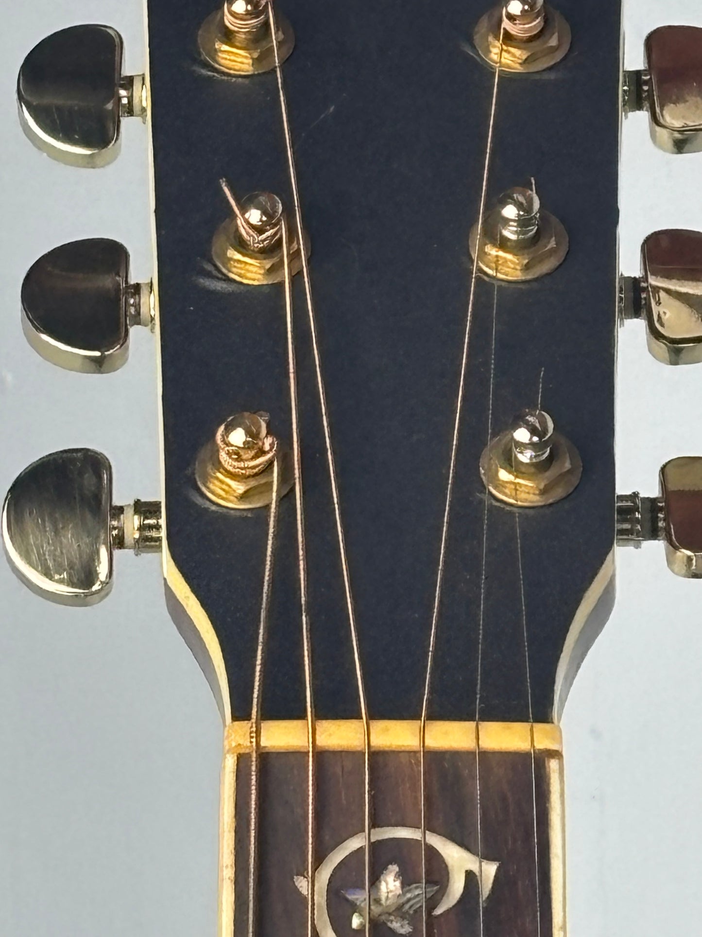 Sigma Dreadnought Acoustic-Electric Guitar – Abalone Inlay – Gloss Natural – Excellent