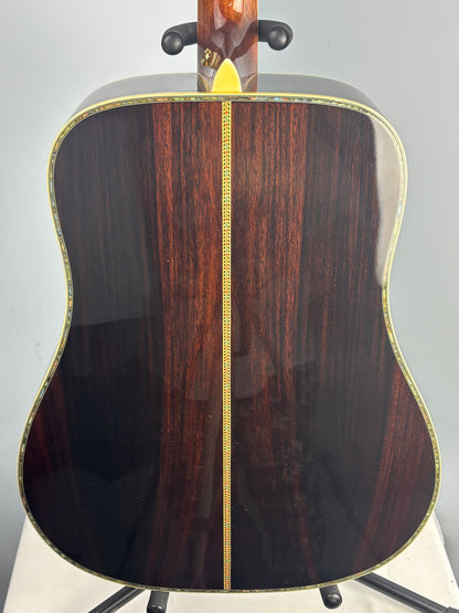 Sigma Dreadnought Acoustic-Electric Guitar – Abalone Inlay – Gloss Natural – Excellent