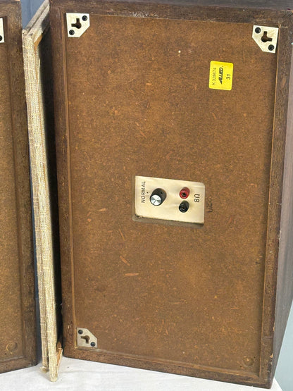 Vintage Dynaco A-25 Speakers – Tested, Great Sound, Classic Walnut