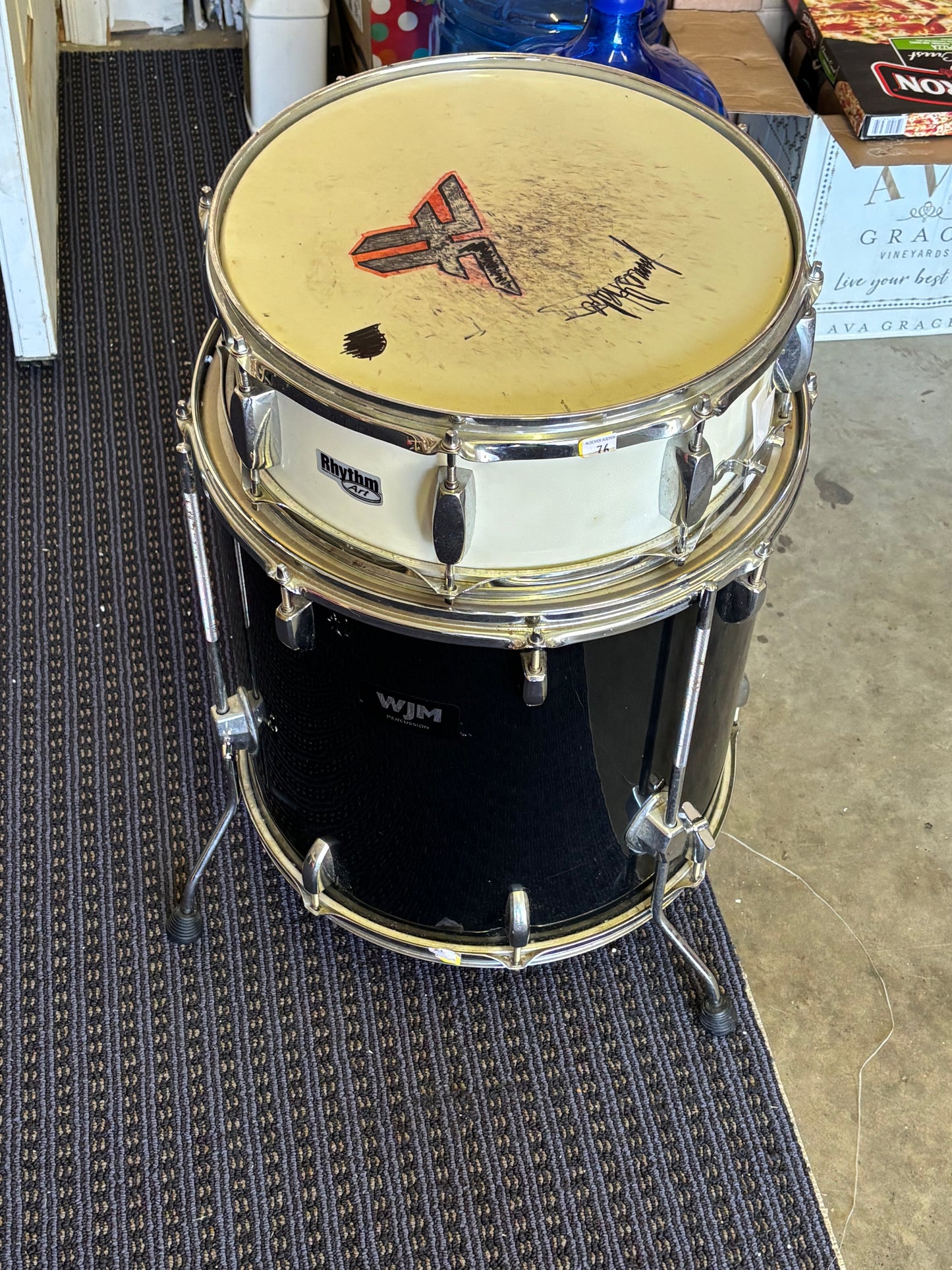 Pearl Vision 4-Piece Drum Kit – Red Lacquer – Excellent Condition – Extras Included