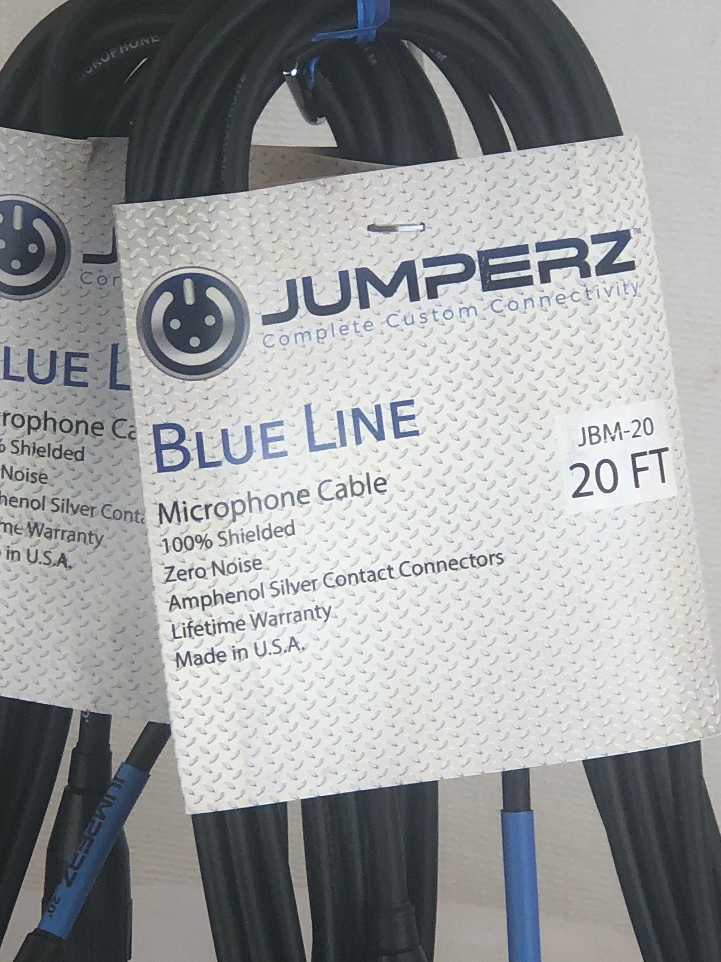 Jumperz 20 ft Microphone Cables - Pack of Two!